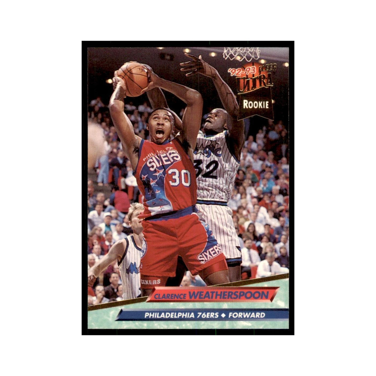 1992 Fleer Ultra Clarence Weatherspoon RC Basketball Cards #335