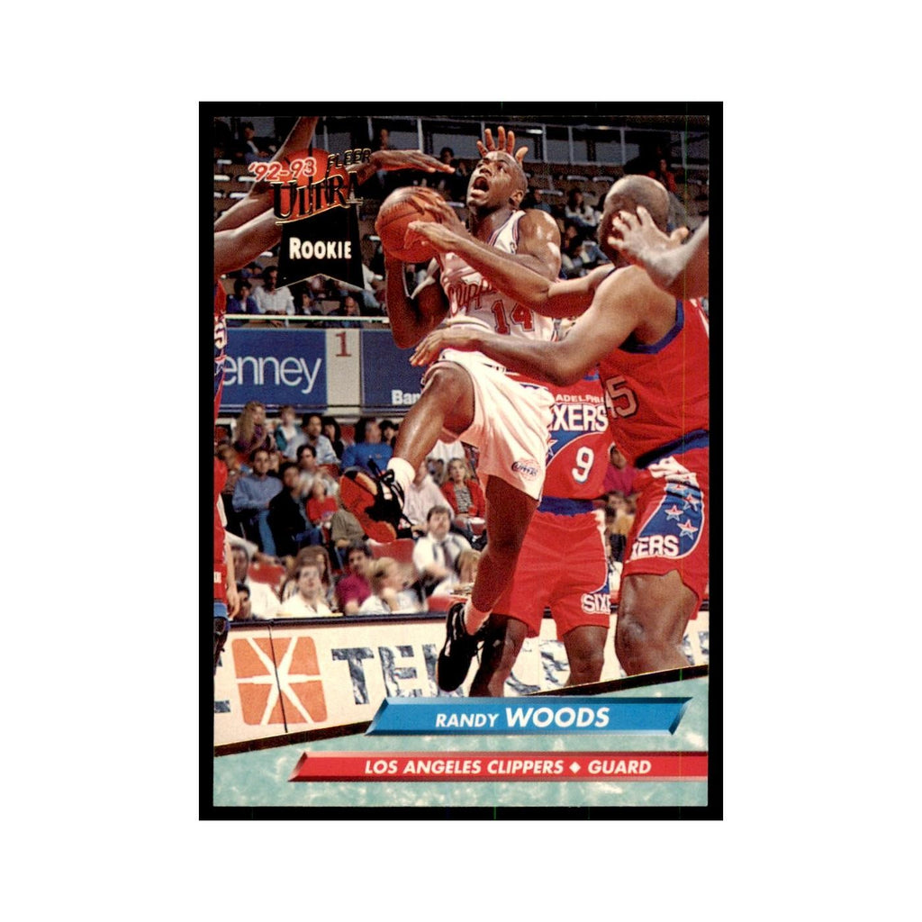 1992 Fleer Ultra Randy Woods RC Basketball Cards #284