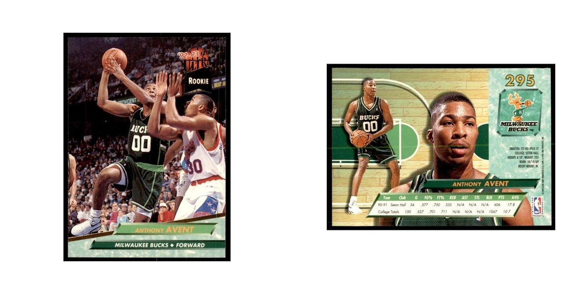 1992 Fleer Ultra Anthony Avent RC Basketball Cards #295
