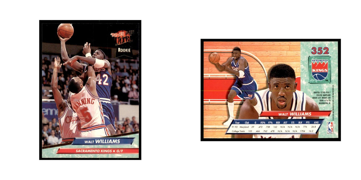 1992 Fleer Ultra Walt Williams RC Basketball Cards #352