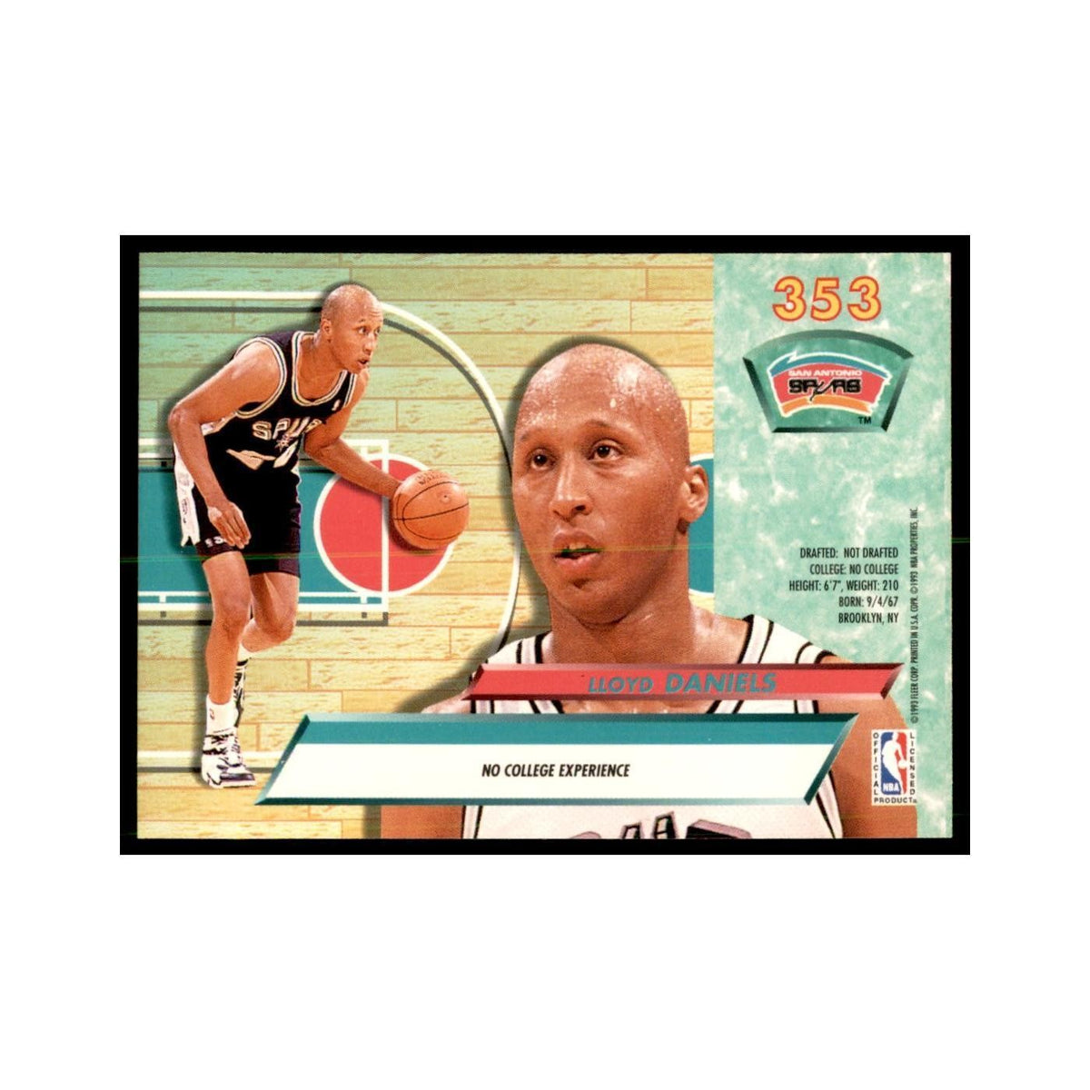 1992 Fleer Ultra Lloyd Daniels RC Basketball Cards #353