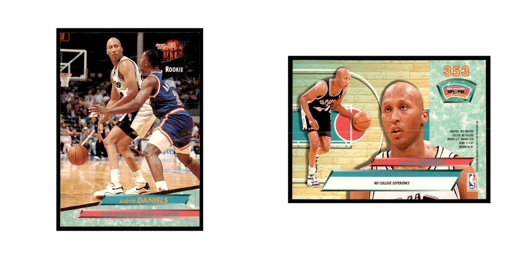 1992 Fleer Ultra Lloyd Daniels RC Basketball Cards #353