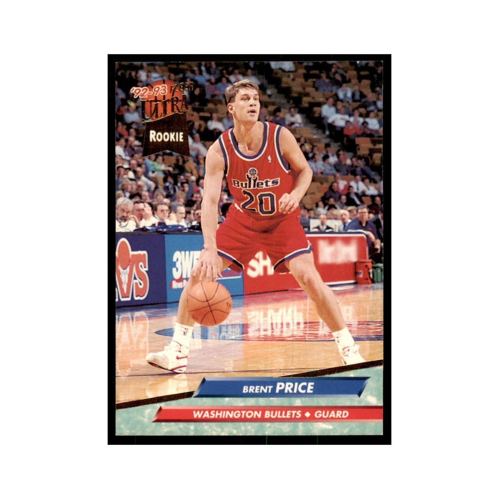 1992 Fleer Ultra Brent Price RC Basketball Cards #372