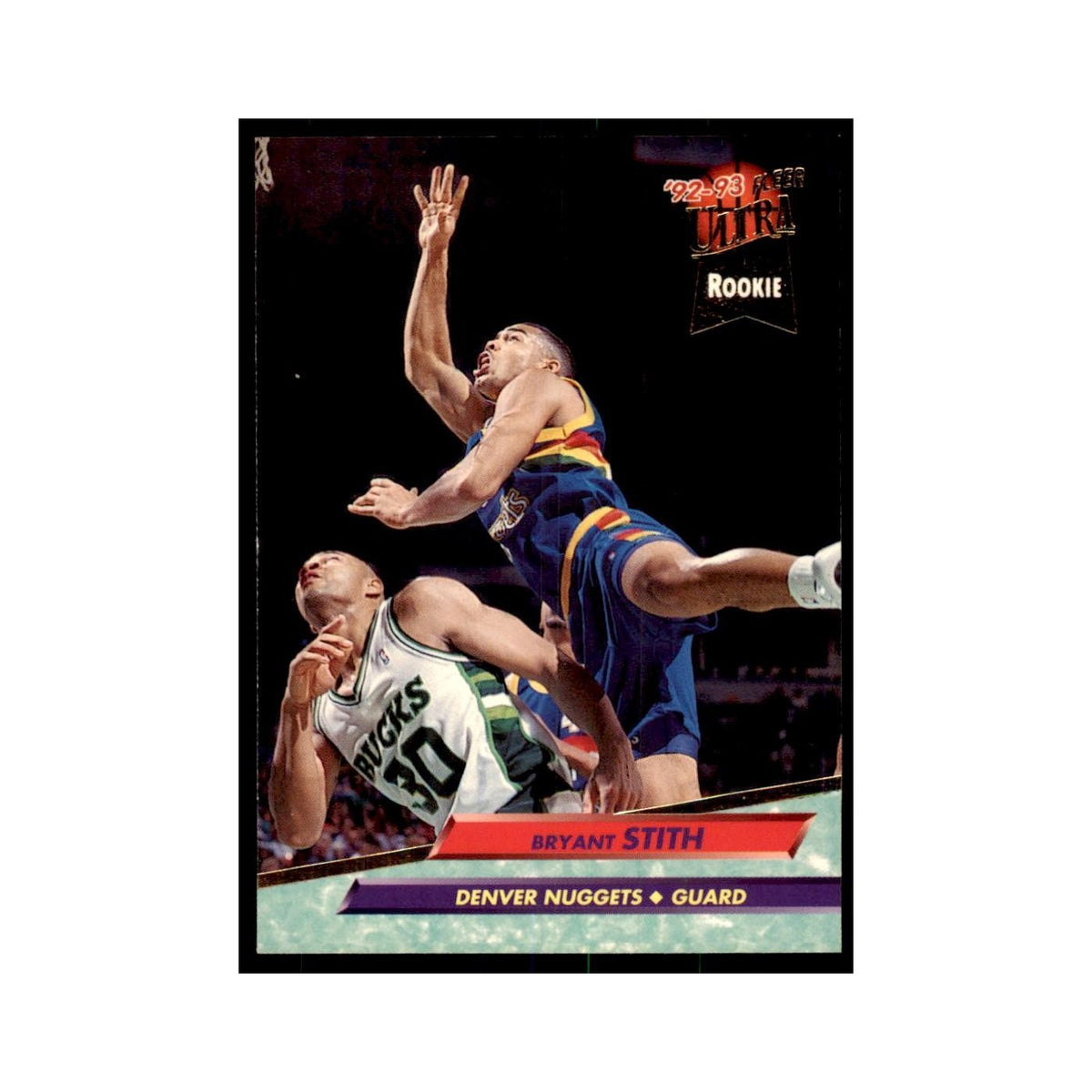 1992 Fleer Ultra Bryant Stith RC Basketball Cards #255