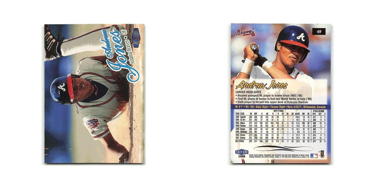 Anduw Jones 1998 Fleer Ultra #49 Detroit Tigers Baseball Card NM