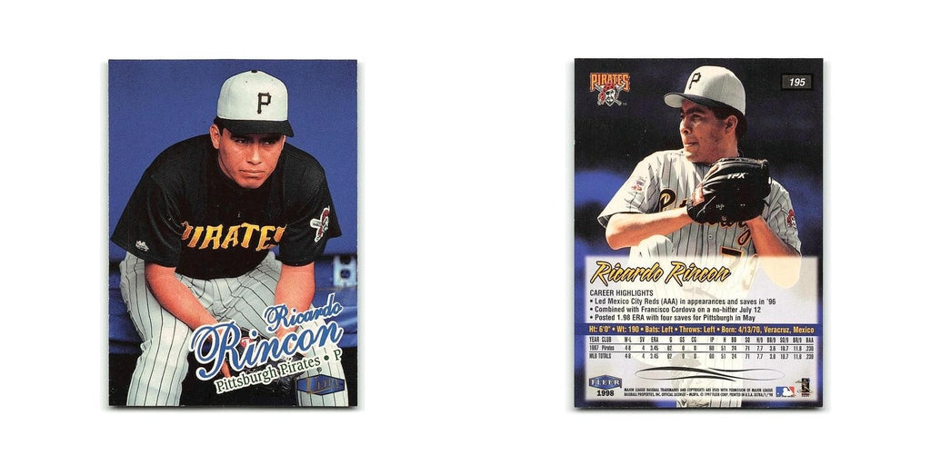 Ricardo Rincon 1998 Fleer Ultra #195 Pittsburgh Pirates Baseball Card NM