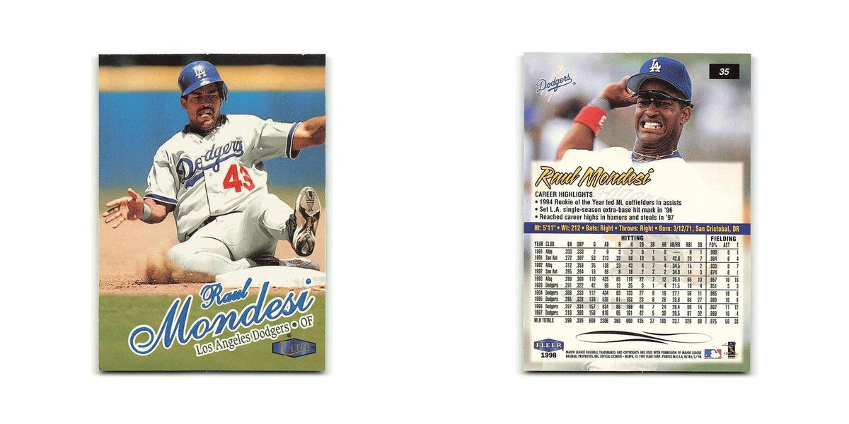 Raul Modesi 1998 Fleer Ultra #35 Los Angeles Dodgers Baseball Card NM