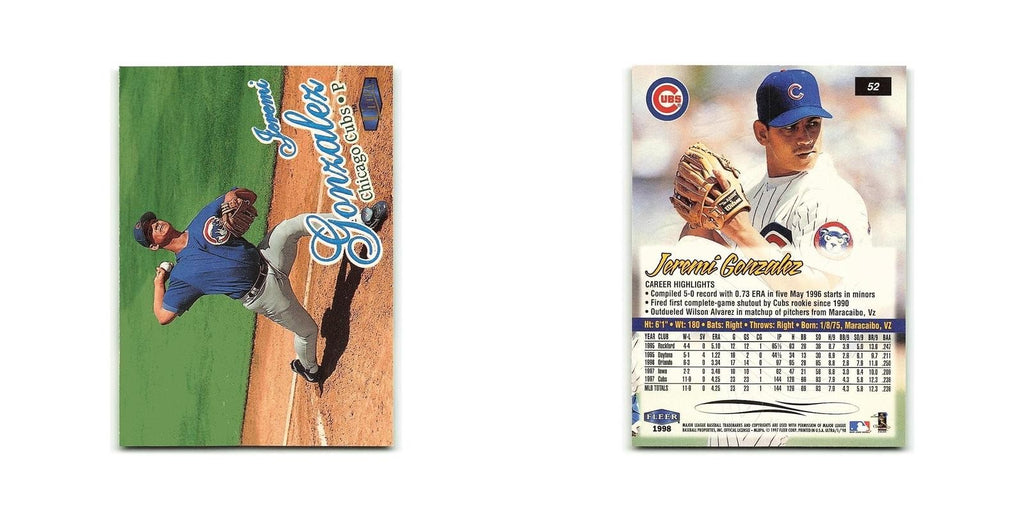 Jeremi Gonzalez 1998 Fleer Ultra #52 Chicago Cubs Baseball Card NM