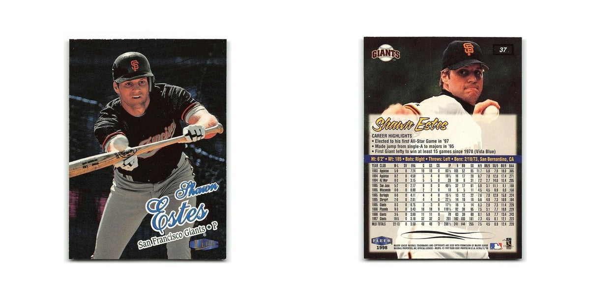Shawn Estes 1998 Fleer Ultra #37 San Francisco Giants Baseball Card NM