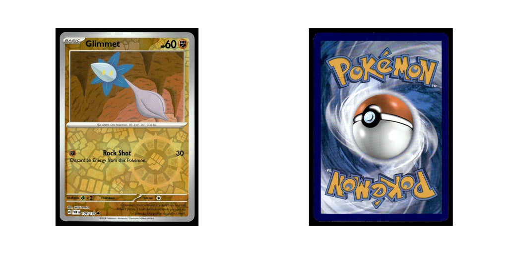 Glimmet 2024 Scarlet Violet Twilight Masquerade #108 Common Pokemon Card NM