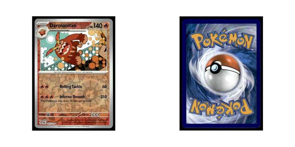 Darmanitan 2024 Scarlet Violet Twilight Masquerade #35 Uncommon Pokemon Card NM