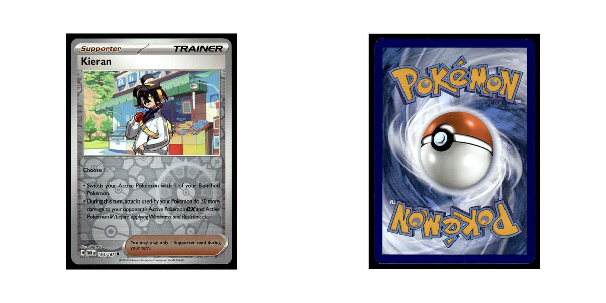 Kieran 2024 Scarlet Violet Twilight Masquerade #154 Uncommon Pokemon Card NM
