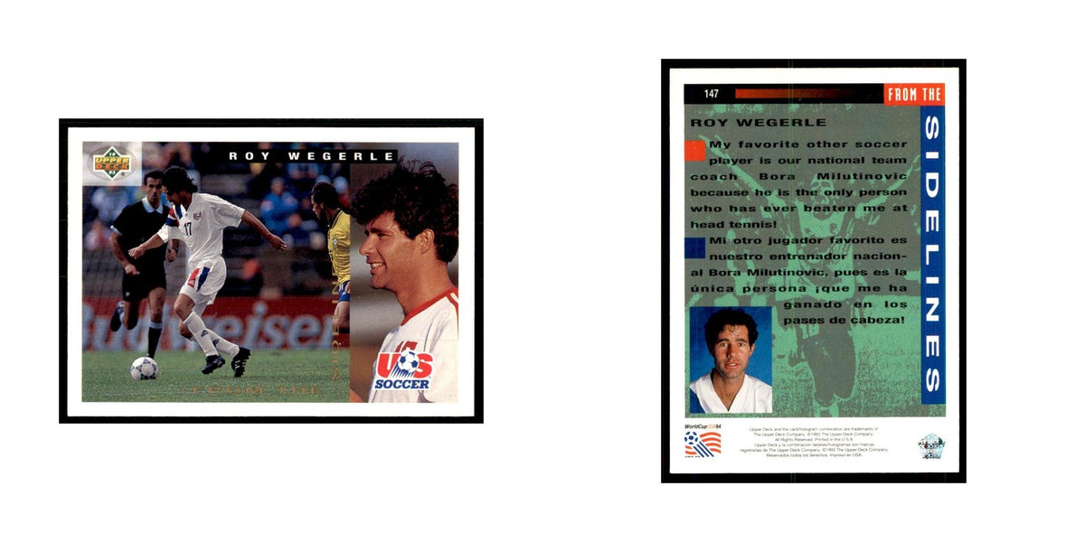 1993 Upper Deck Roy Wegerle Soccer Cards #147