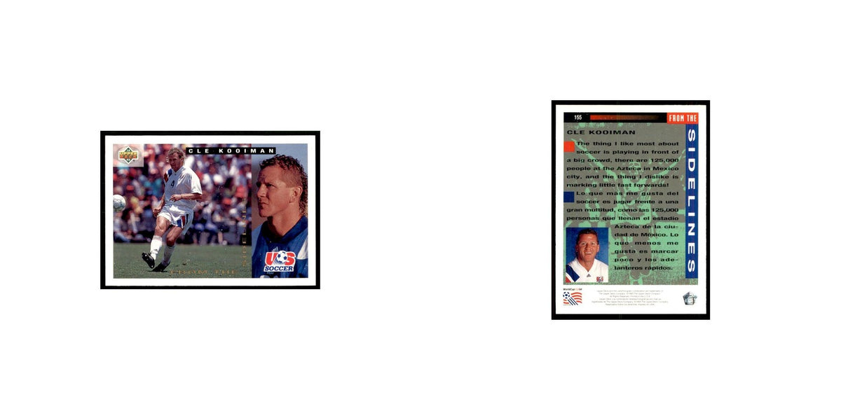 1993 Upper Deck Cle Kooiman Soccer Cards #155