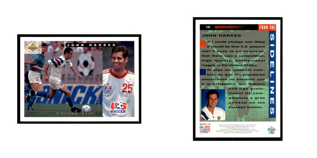 1993 Upper Deck John Harkes Soccer Cards #146