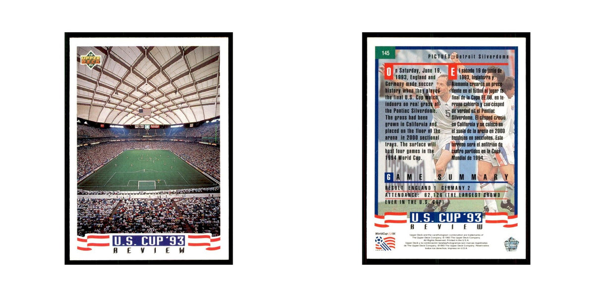 1993 Upper Deck Detroil Silverdome Soccer Cards #145