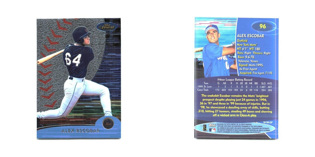 2000 Finest Alex Escobar Mets #96