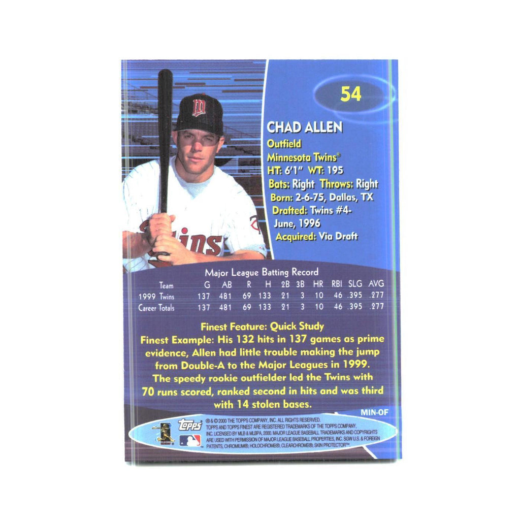 2000 Finest Chad Allen Twins #54
