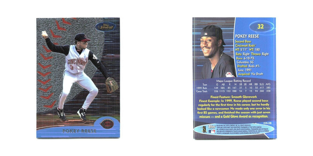 2000 Finest Pokey Reese Reds #32