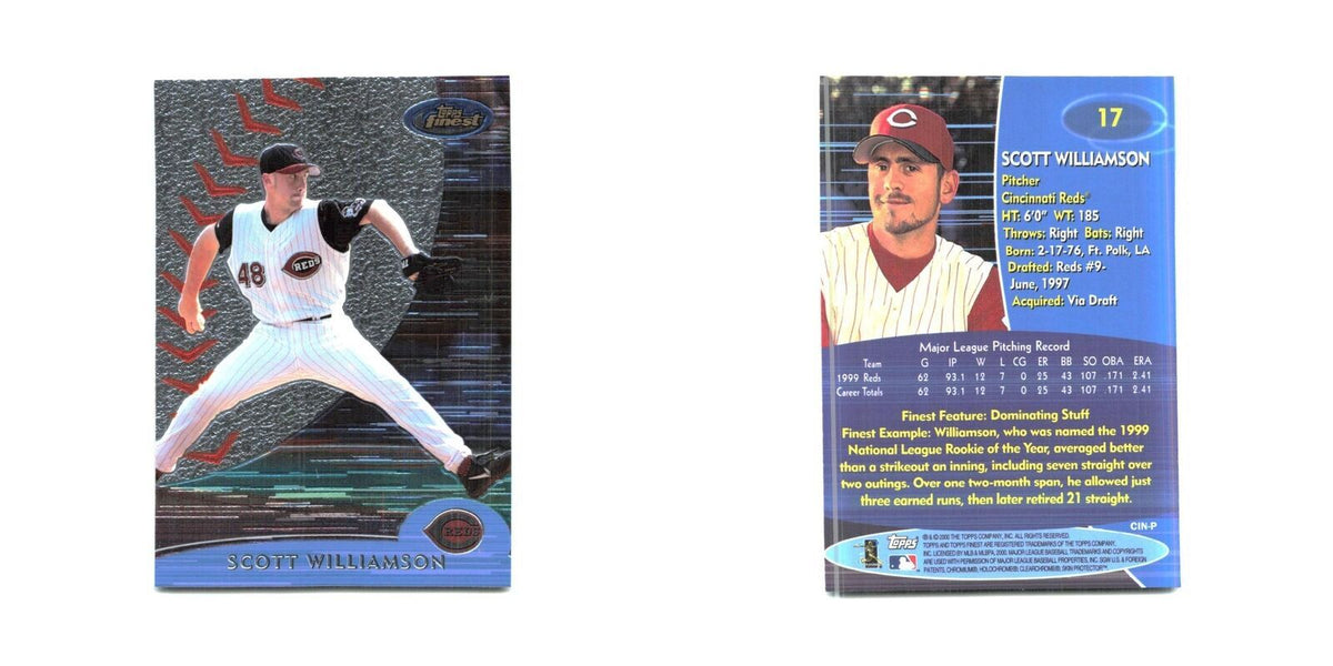 2000 Finest Scott Williamson Reds #17