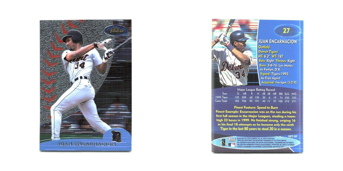 2000 Finest Juan Encarnacion Tigers #27