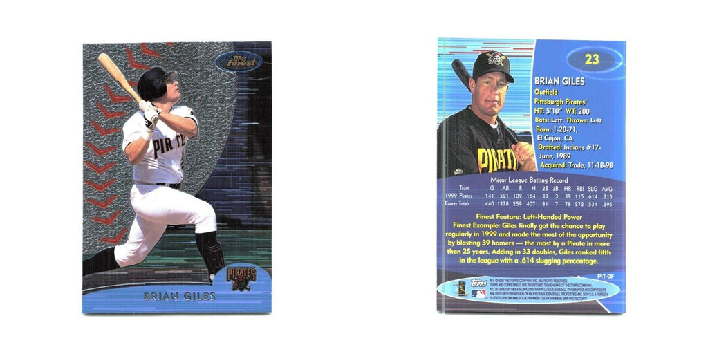 2000 Finest Brian Giles Pirates #23