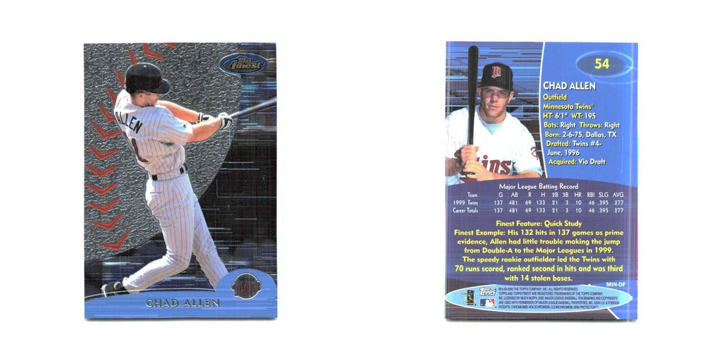2000 Finest Chad Allen Twins #54