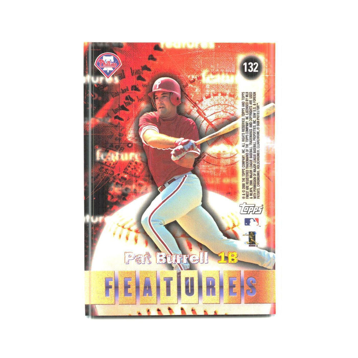 2000 Finest Josh Hamilton/Pat Burrell Tampa Bay Devil Rays/Philadelphia Phillies