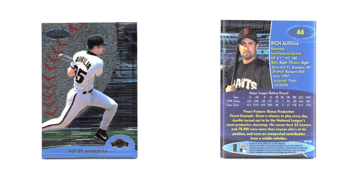 2000 Finest Rich Aurilia Giants #44