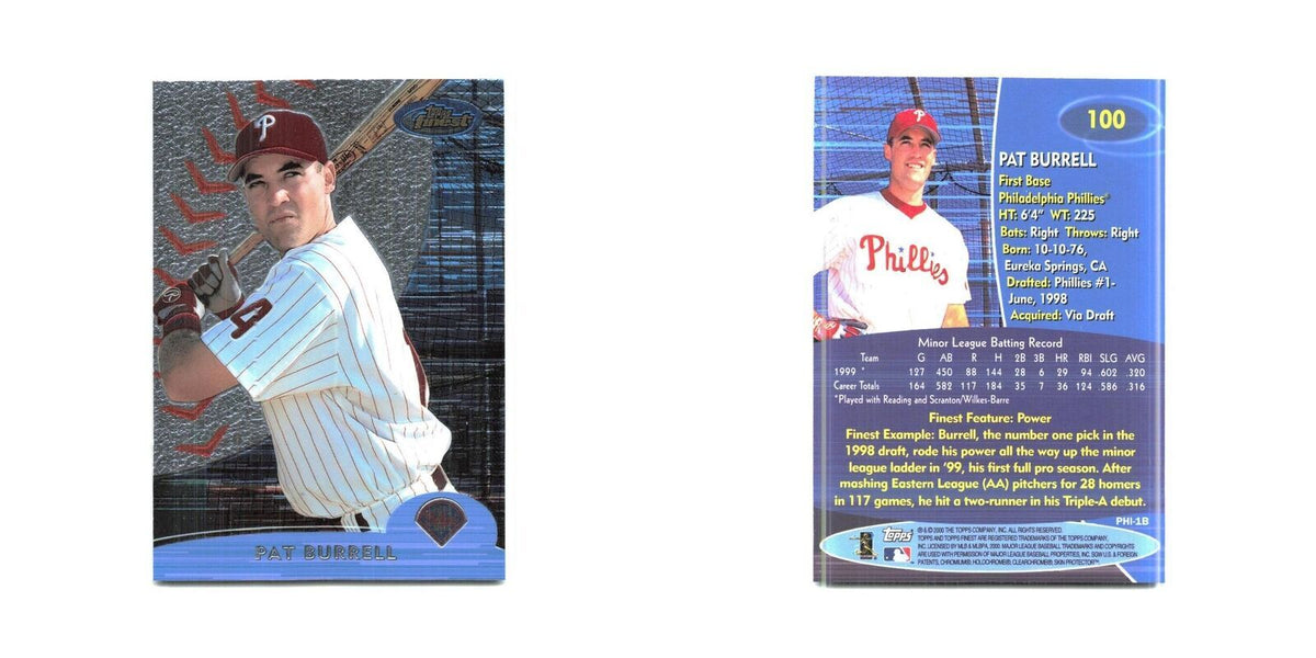 2000 Finest Pat Burrell Phillies #100