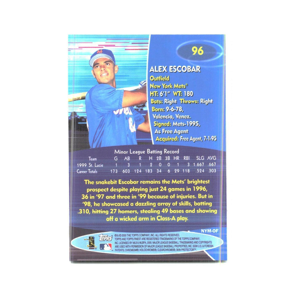2000 Finest Alex Escobar Mets #96
