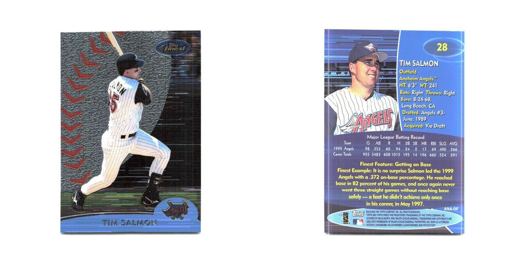 2000 Finest Tim Salmon Angels #28