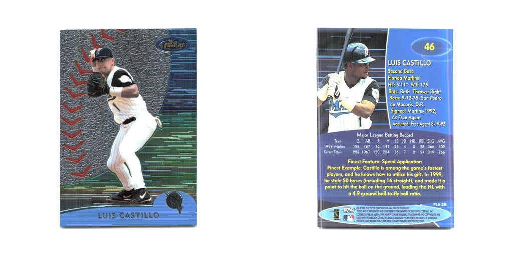 2000 Finest Luis Castillo Florida Marlins #46