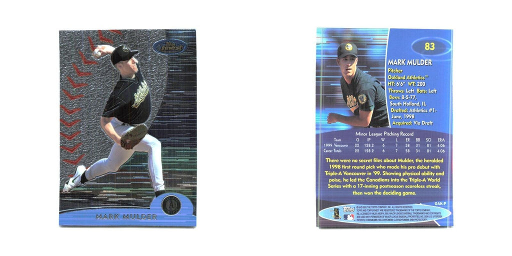 2000 Finest Mark Mulder Athletics #83