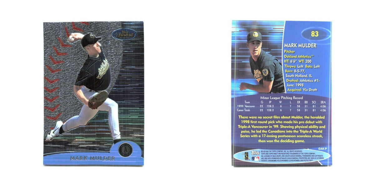 2000 Finest Mark Mulder Athletics #83