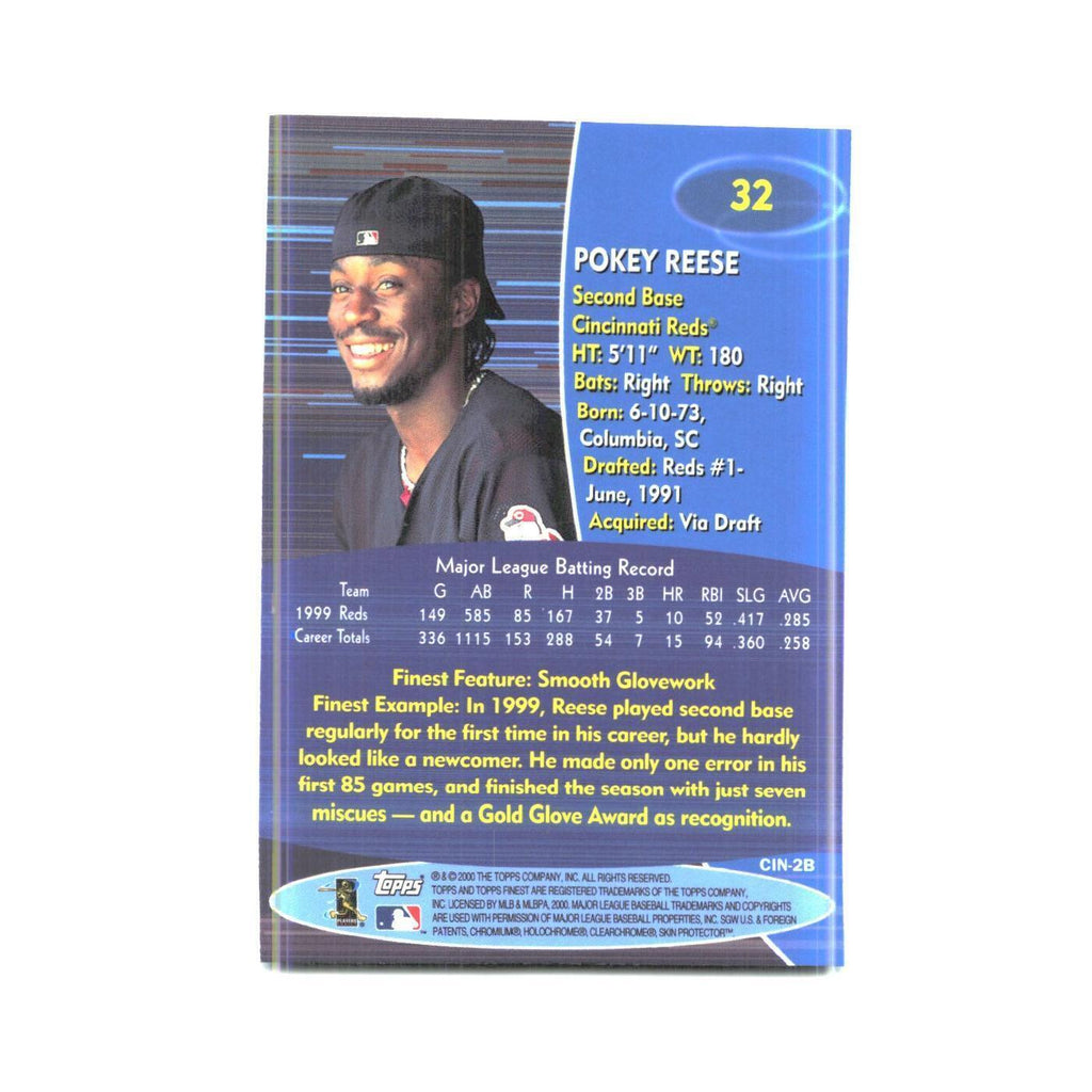2000 Finest Pokey Reese Reds #32