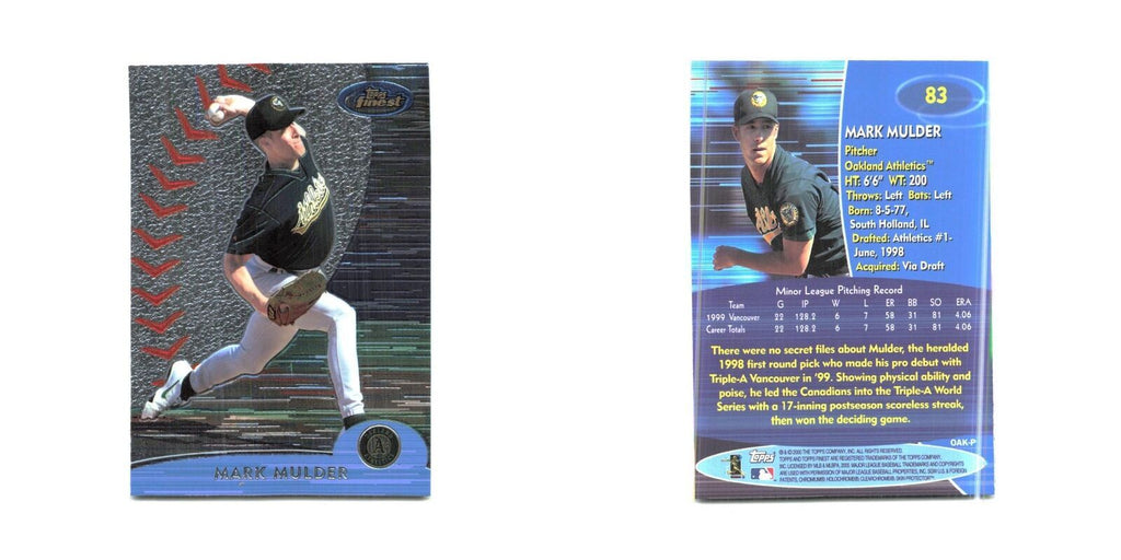 2000 Finest Mark Mulder Athletics #83