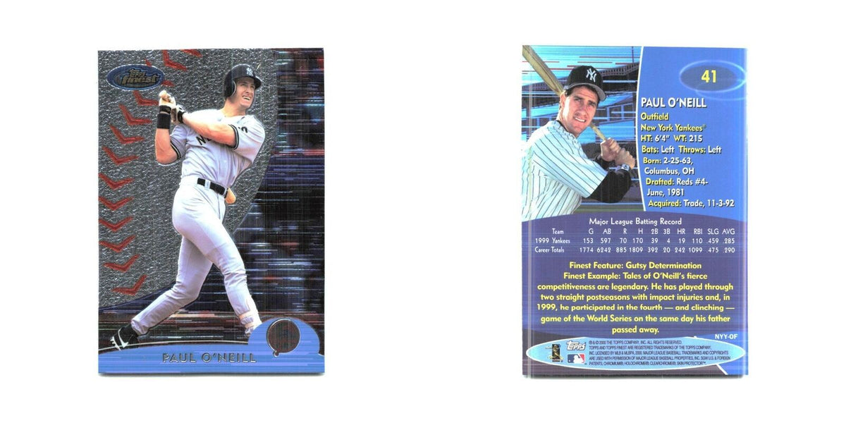 2000 Finest Paul O'Neill Yankees #41