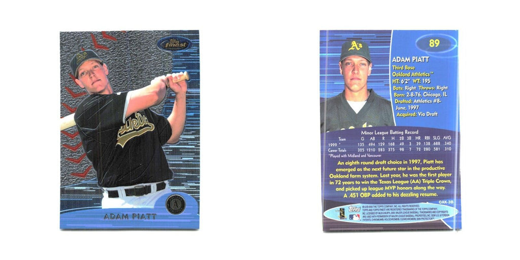 2000 Finest Adam Piatt Athletics #89
