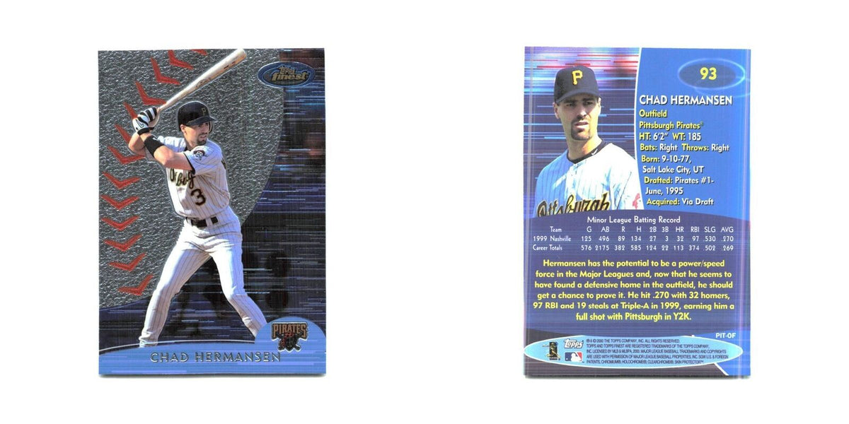 2000 Finest Chad Hermansen Pirates #93