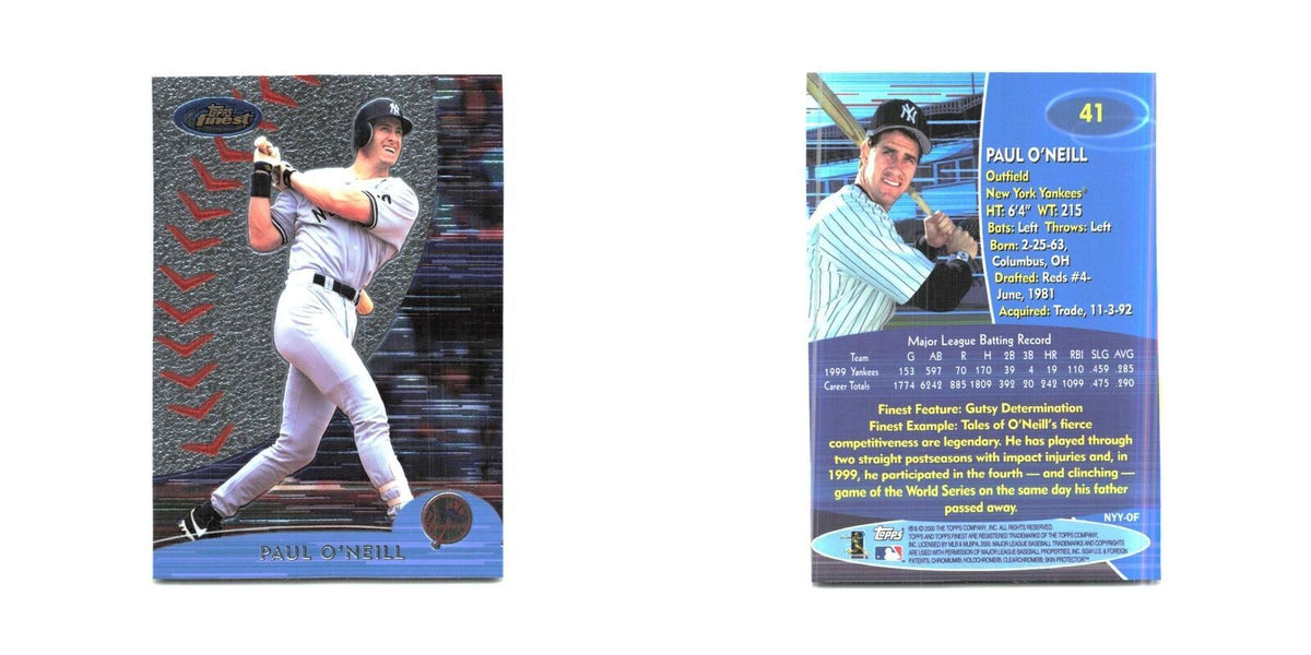2000 Finest Paul O'Neill Yankees #41