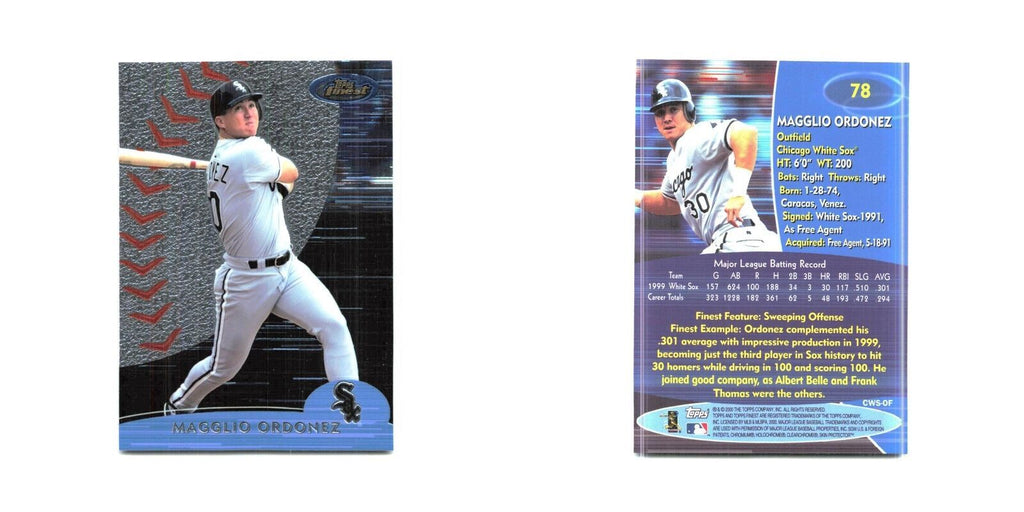 2000 Finest Magglio Ordonez White Sox #78