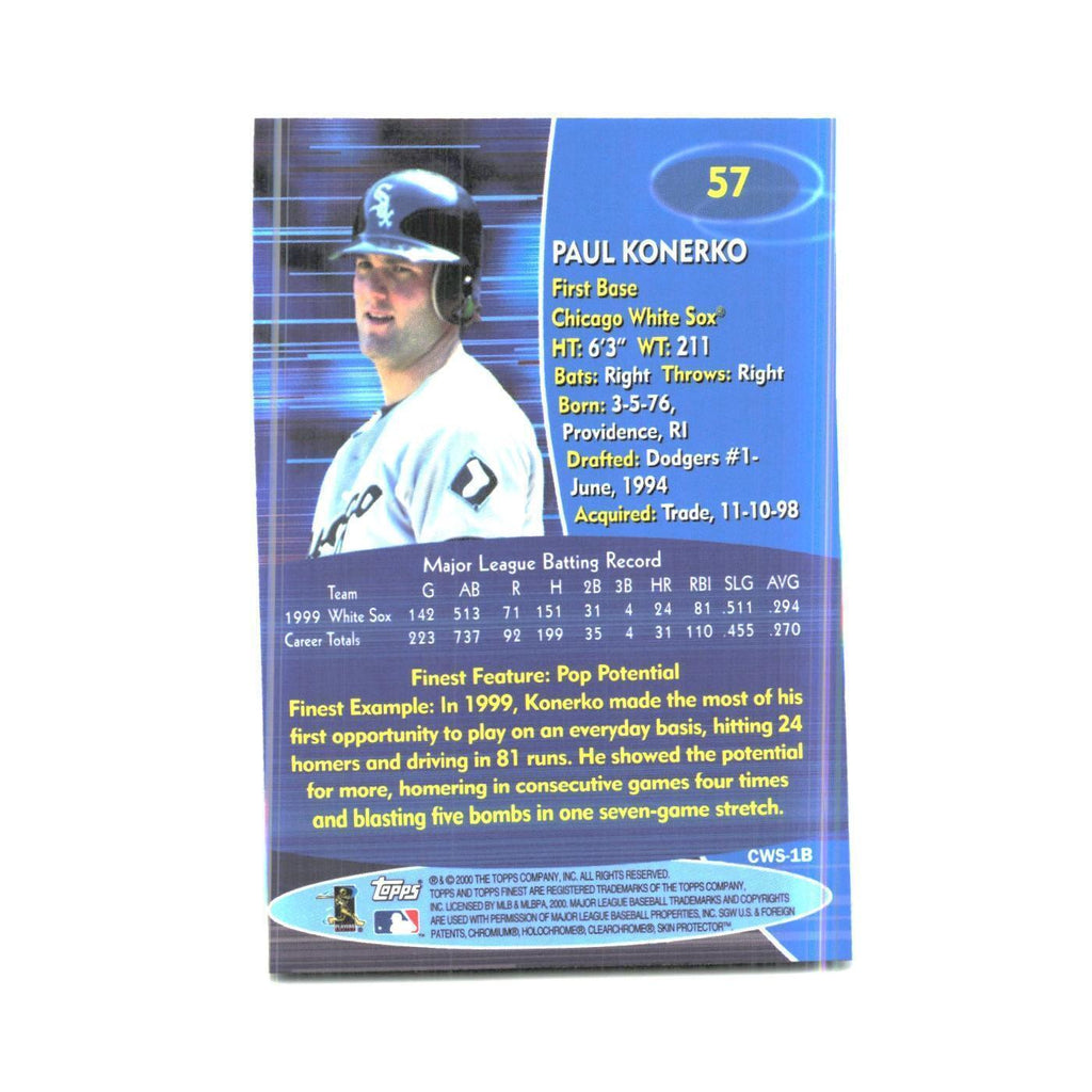 2000 Finest Paul Konerko White Sox #57
