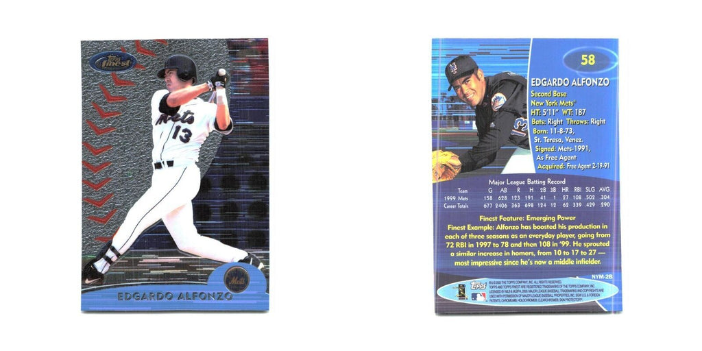 2000 Finest Edgardo Alfonzo Mets #58