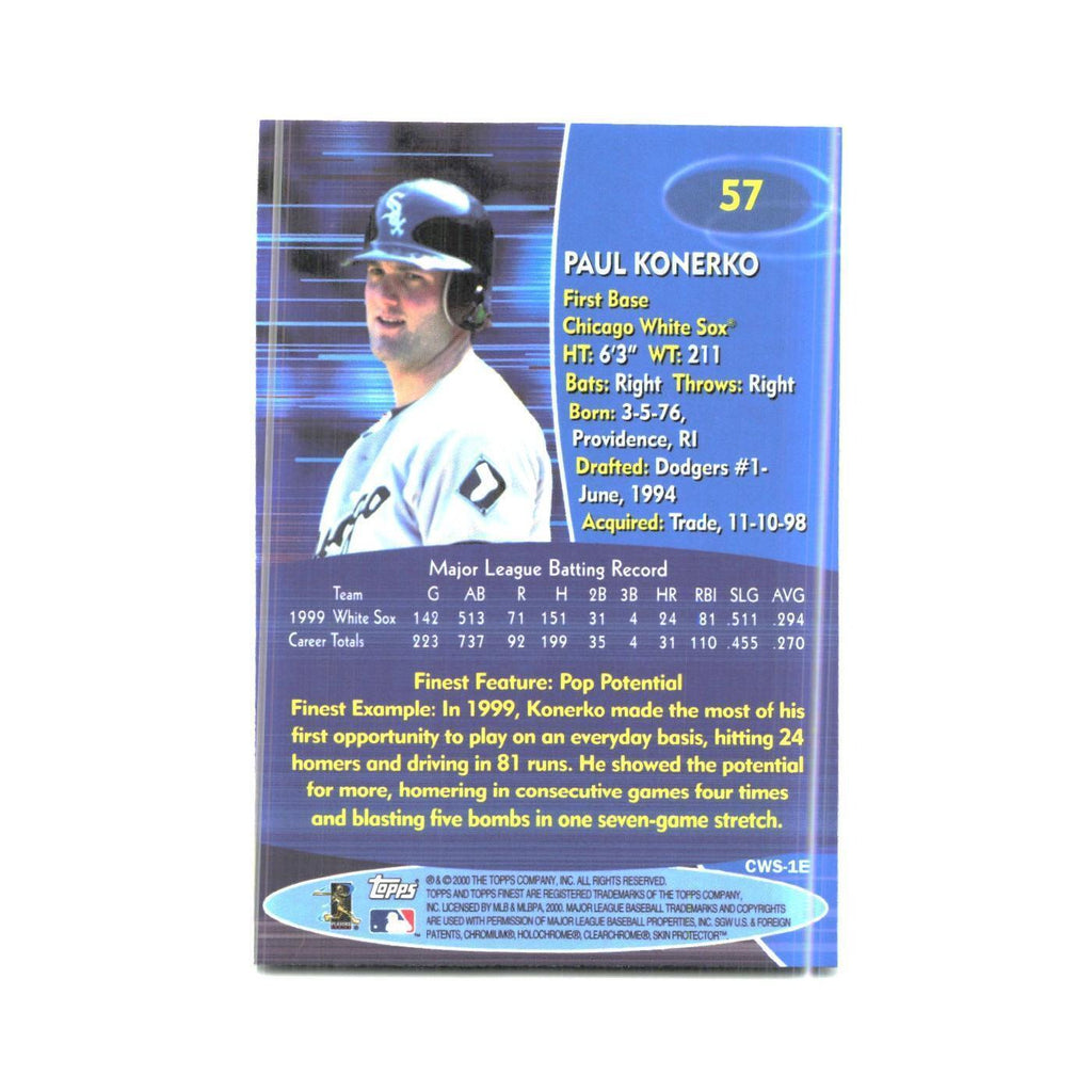 2000 Finest Paul Konerko White Sox #57