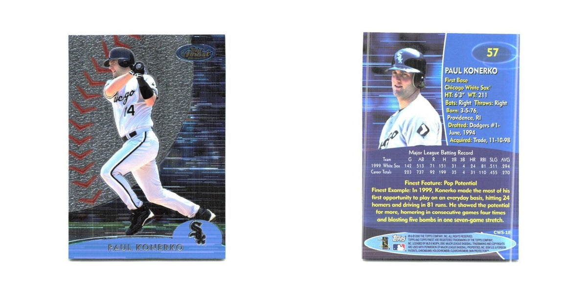 2000 Finest Paul Konerko White Sox #57