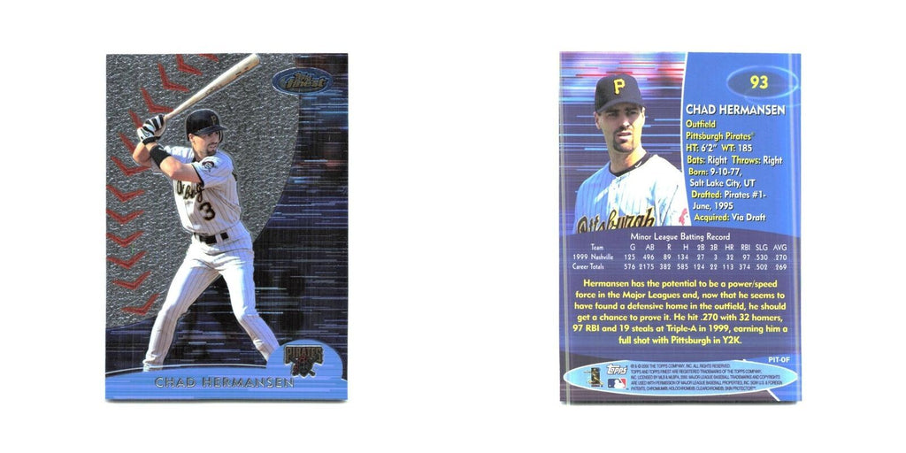 2000 Finest Chad Hermansen Pirates #93