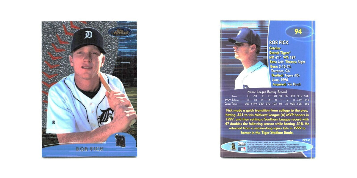 2000 Finest Robert Fick Tigers #94