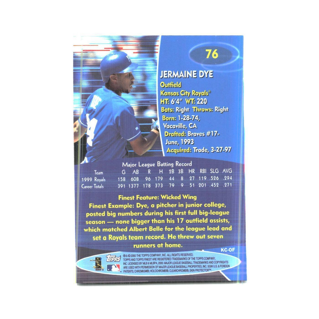 2000 Finest Jermaine Dye Royals #76