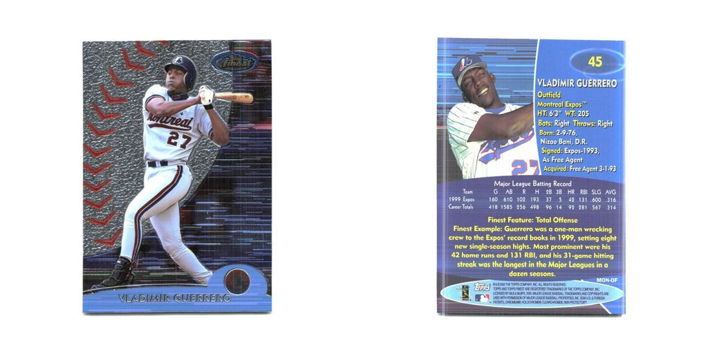 2000 Finest Vladimir Guerrero Montreal Expos #45